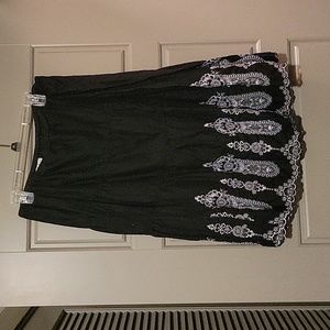 Black and white skirt